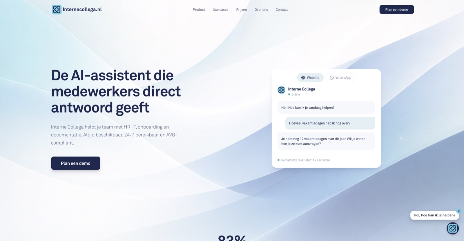 Screenshot van Interne Collega